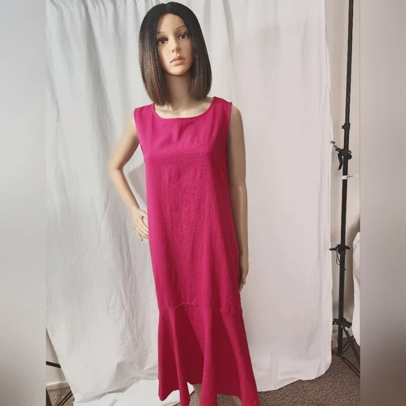 For CYNTHIA by CYNTHIA ROWLEY | Dresses | For Cynthia By Cynthia Rowley 55  Linen Blend High Low Dress | Poshmark